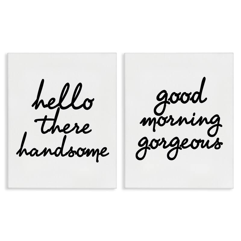 Stupell Handsome & Gorgeous Greetings Canvas Wall Art design by House of Lulu - 16 x 20