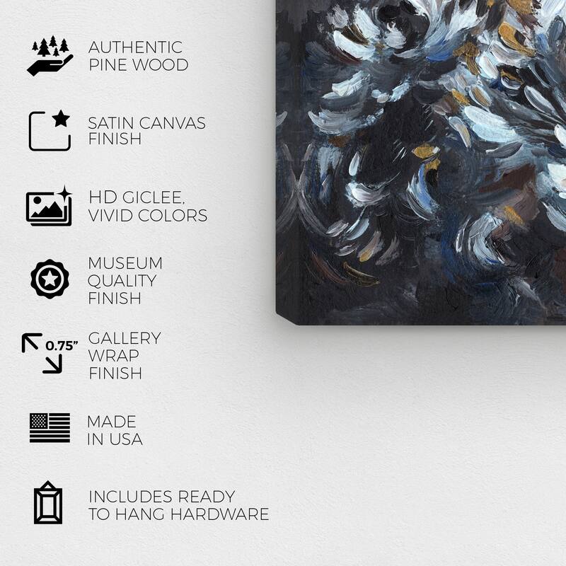 Wynwood Studio Canvas Floral and Botanical Doll Memories - Hidden florals Gray and Modern & Contemporary Wall Art Canvas Print