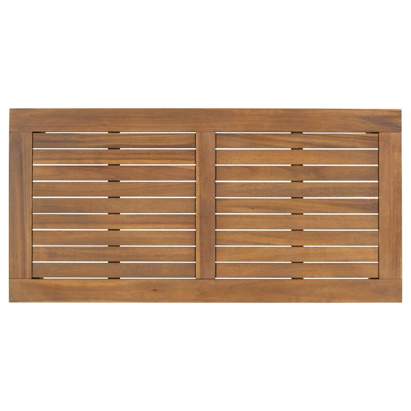 Acacia Classic Outdoor Coffee Table,Natural Finish