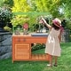 preview thumbnail 5 of 11, Mud Kitchen for Kids Outdoor, Kids Outdoor Play Kitchen Playset with Cookware Accessories