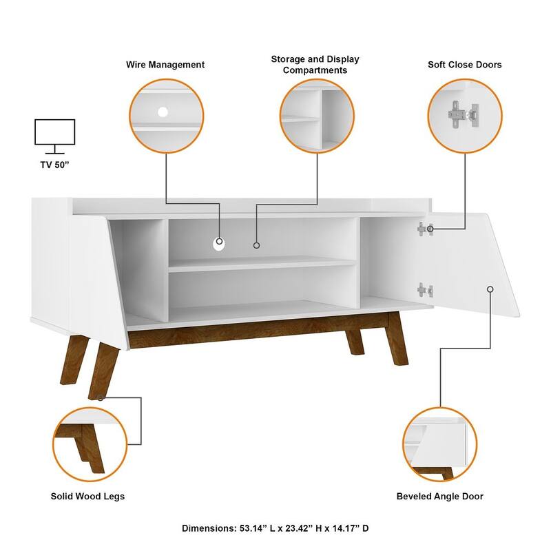 Manhattan Comfort Mid Century Marcus TV Stand