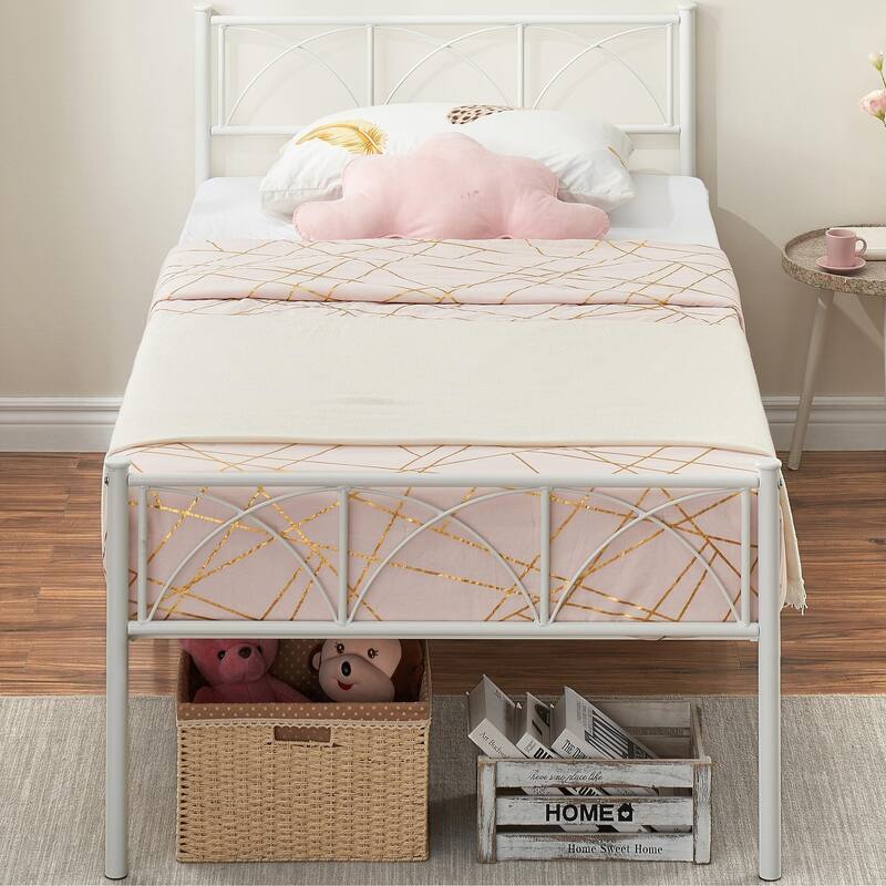 14 Inch Bed Frame with Headboard and Footboard