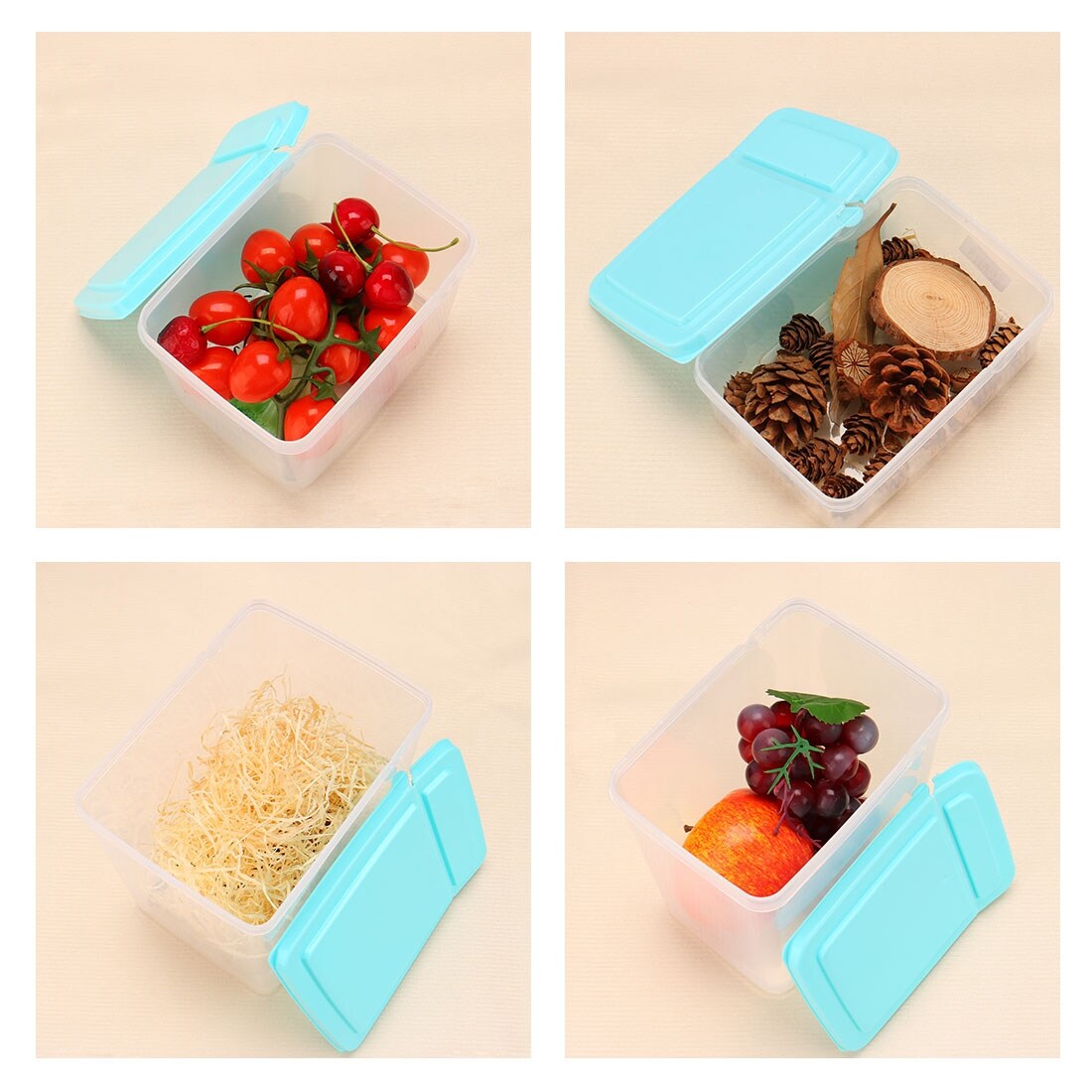 Shop Food Storage Container W Lid Kitchen Plastic Snack Food Fresh