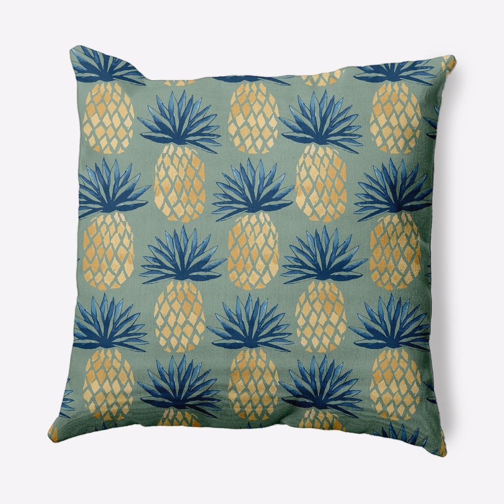 Pineapple Stripes Nautical Indoor/Outdoor Throw Pillow