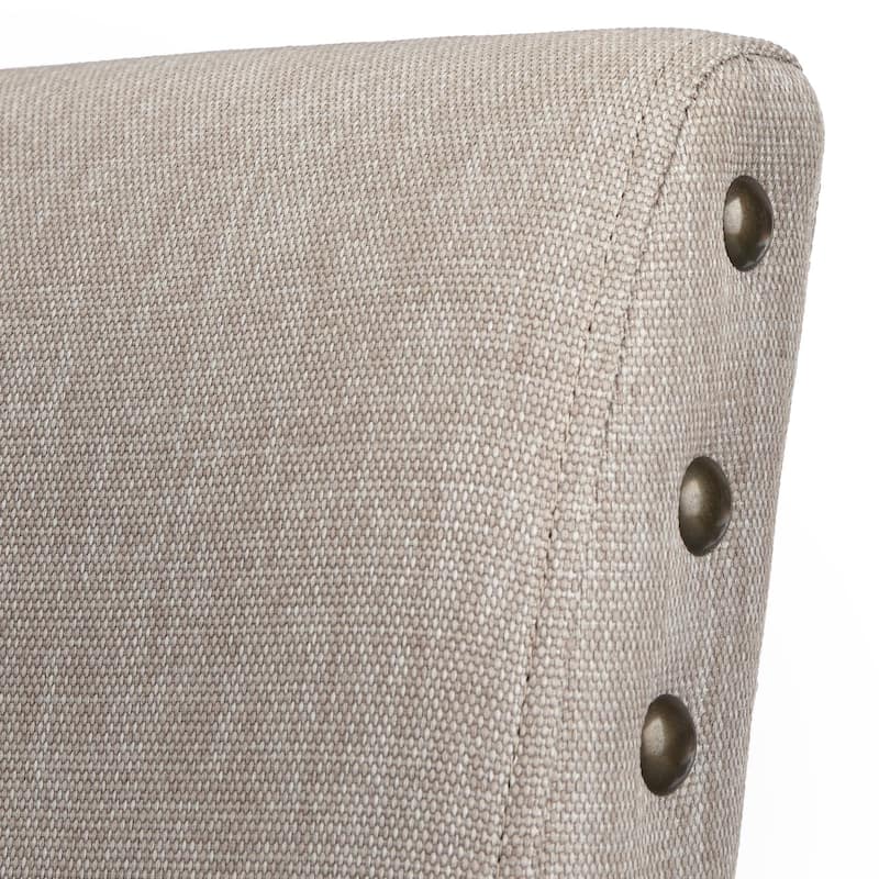 Simple Living Atwood Nailhead Parson Dining Chairs (Set of 2)