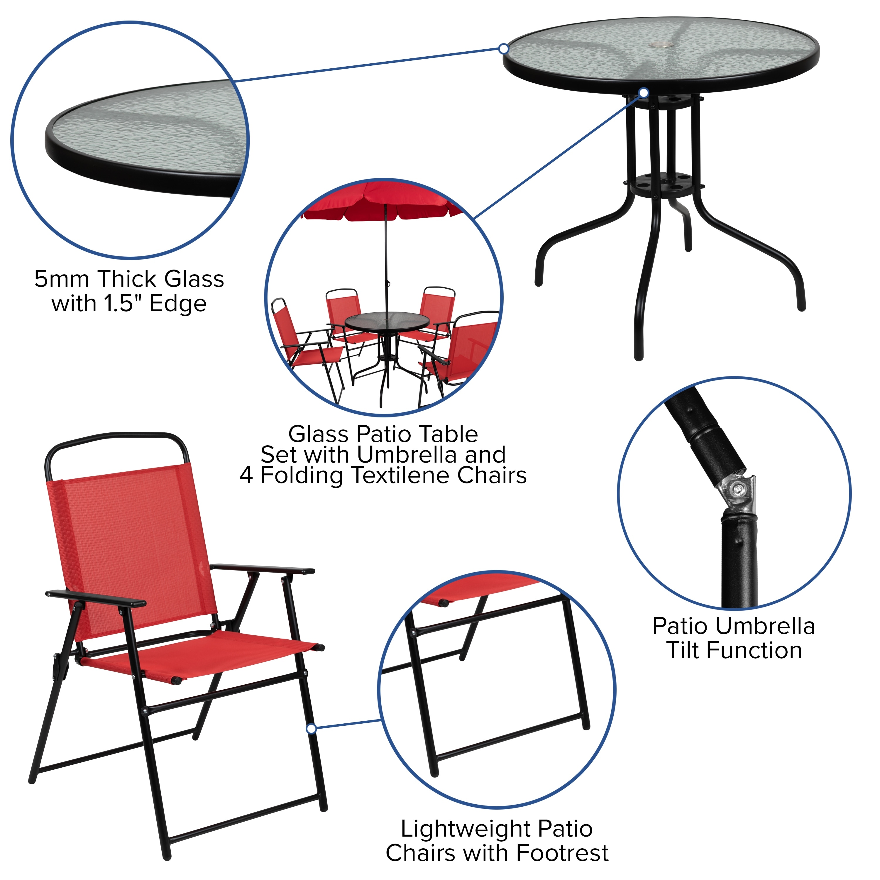 Nantucket 6 shop piece patio set