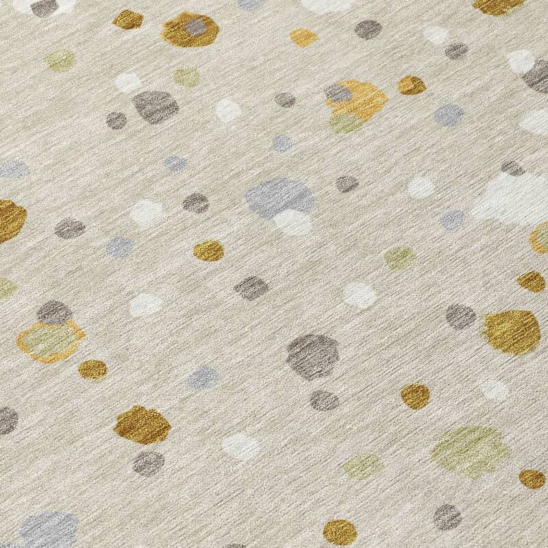 Machine Washable Indoor/ Outdoor Contemporary Sheinelle Chantille Rug