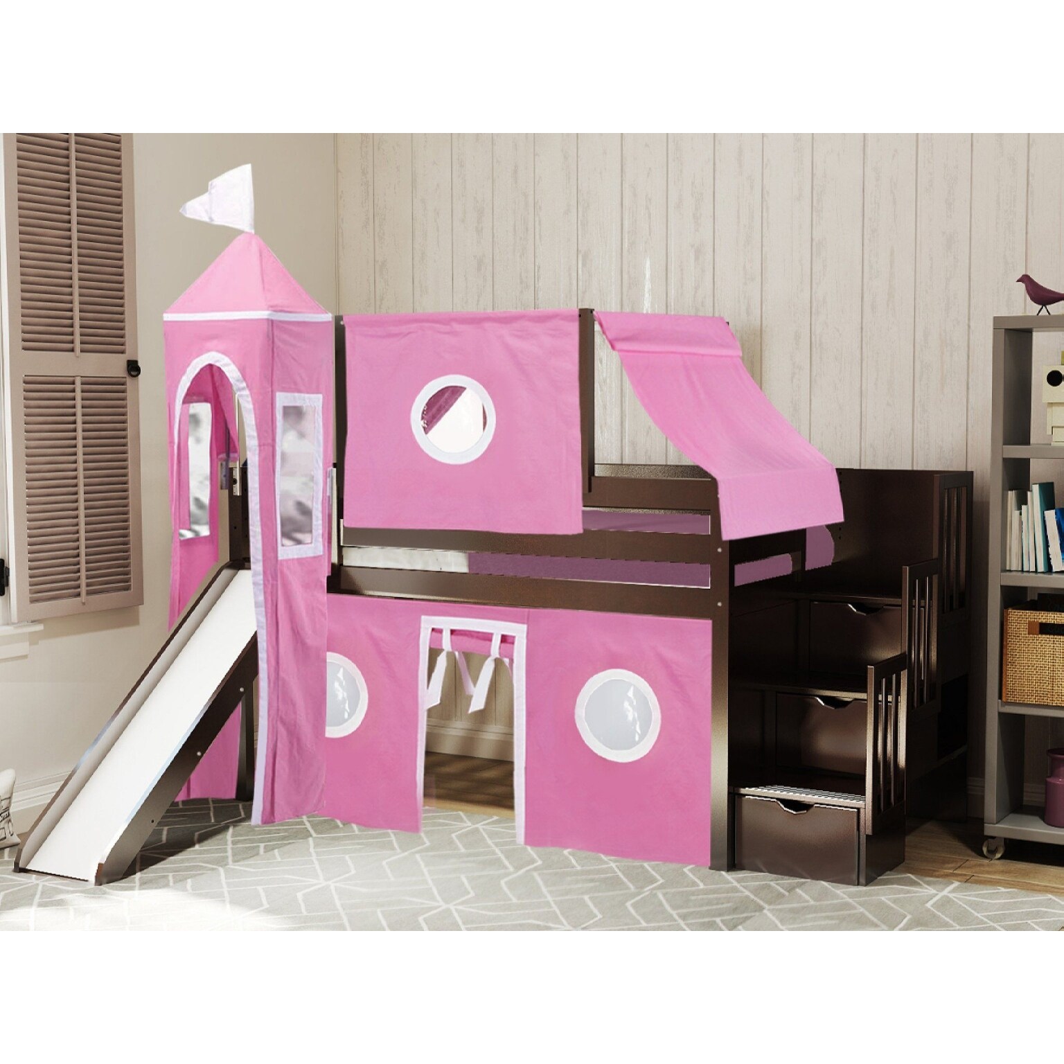 jackpot castle low loft bed