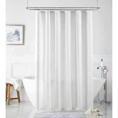Radley Geometric Buttonhole Top Shower Curtain
