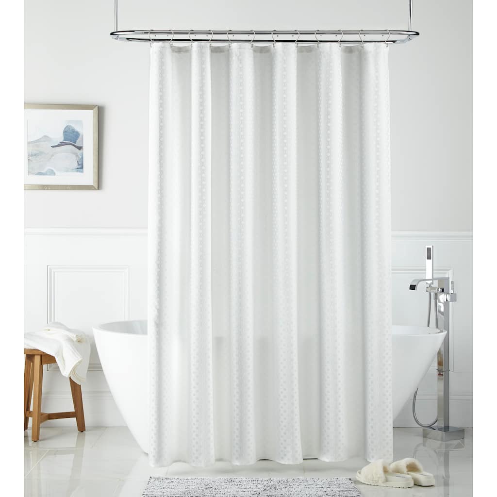 Radley Geometric Buttonhole Top Shower Curtain