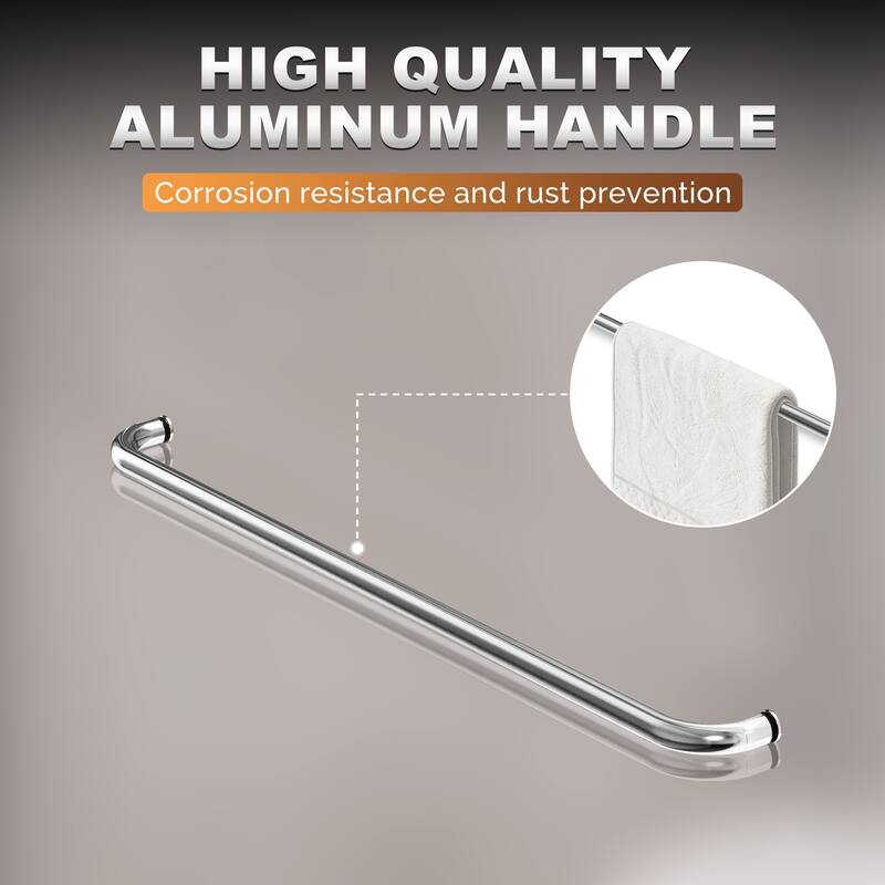 Sunny Shower Double Sliding Shower Door Bright Silver Finish Framed With 1/4 inch Clear Tempered Glass