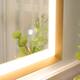 Wall Mounted Back Light Bathroom Framed LED Mirror Anti- Fog With Dimmable Light Touch Sensor And Memory Function