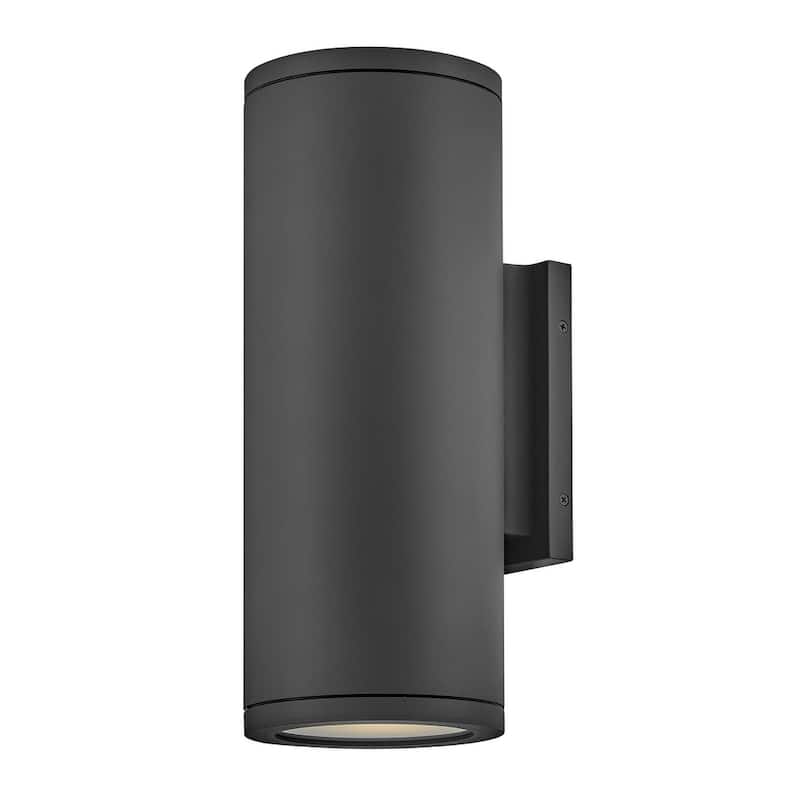 Hinkley Lighting 13595-LL Silo 2 Light 16" Tall LED Wall Sconce - Black