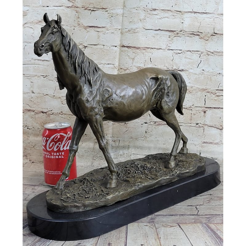 Abstract Modern Art Stallion Racing Imitative Horse Trophy Bronze Sculpture By Mene Figure