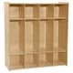 preview thumbnail 1 of 3, Contender 4-Section Birch Plywood Kids Locker with Cubbies - 46.75