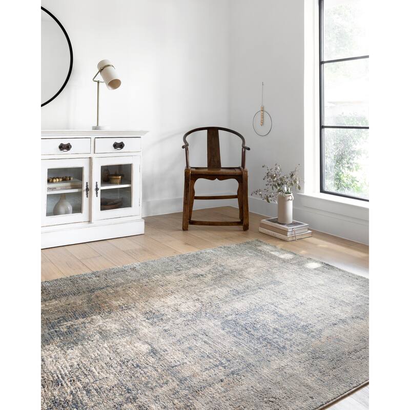 Alexander Home Josefina Distressed Abstract Contemporary Rug