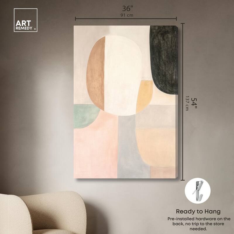 Soft Cubism I Canvas by Art Remedy, Gallery Wrapped