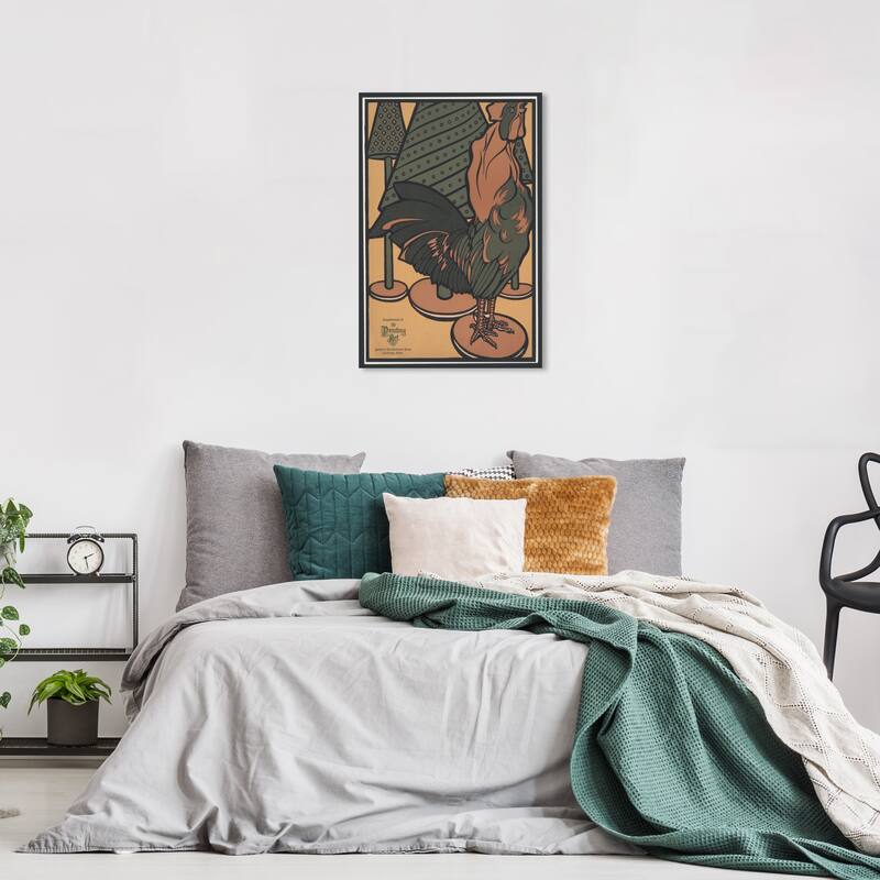 Wynwood Studio Canvas Animals The Printing Art Brown and Ochre Modern & Contemporary Wall Art Canvas Print - 24 x 16
