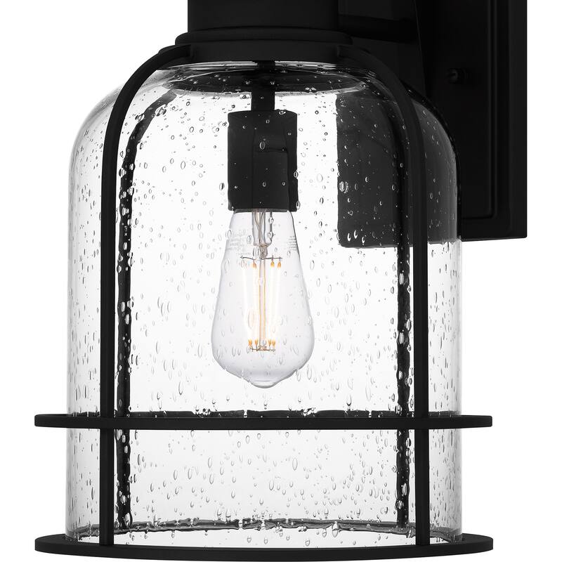 Bowles 1-Light Earth Black Outdoor Wall Lantern
