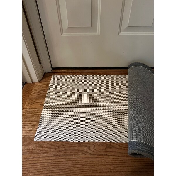Comfort Hold White PVC-coated Knit Polyester Rug Pad - Beige - Overstock -  6396313