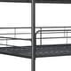 preview thumbnail 4 of 17, Metal Furniture Triple Bunk Bed with Ladder and Fence for Bedroom, Kids, Boys and Girls