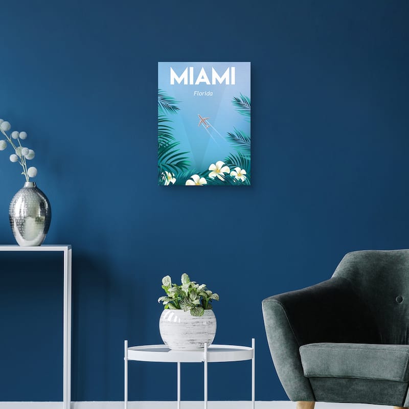 Miami Canvas Art Print