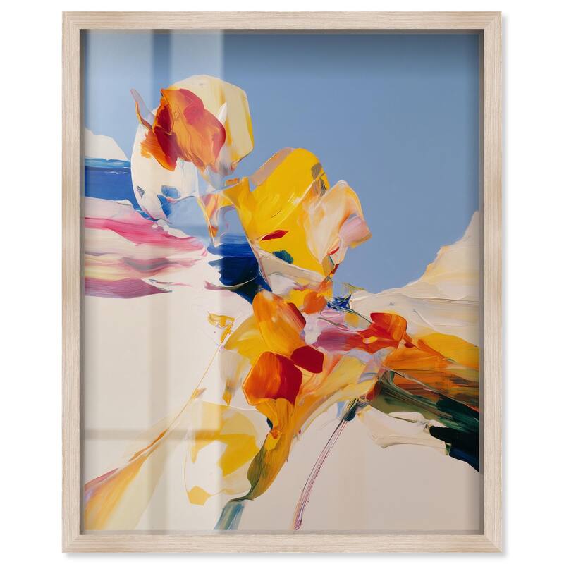 Flippant Bloom II Shadowbox by Art Remedy - Natural - 20" x 24"