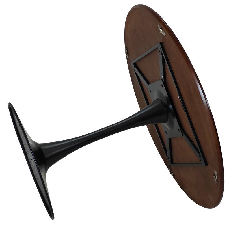 Modern Round Dining Table End Table Leisure Coffee Table with Metal Base