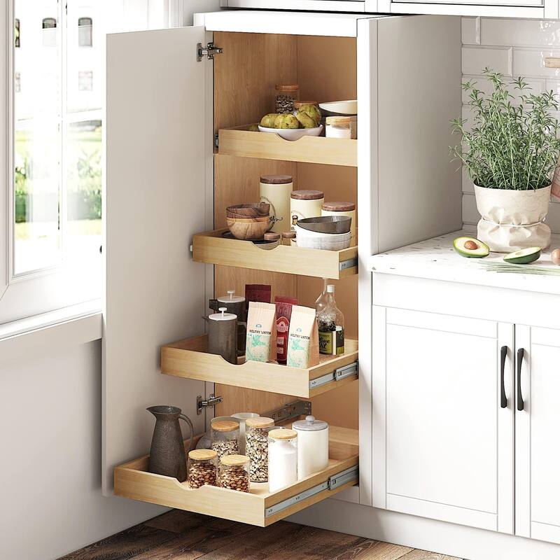 Fully Assembled Soft Close Slide Out Cabinet Drawer for Kitchen