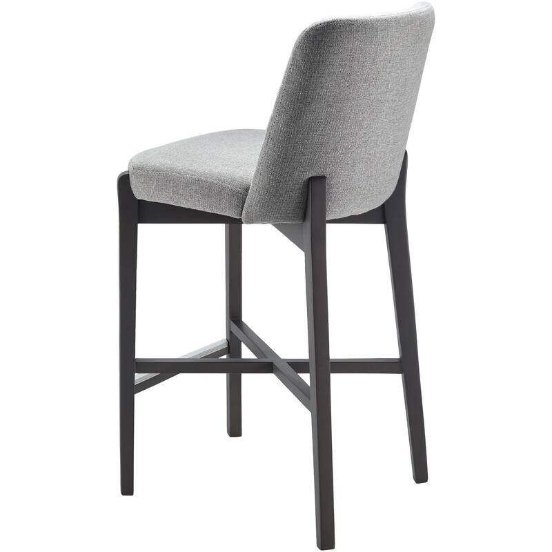 Livabliss Rayne Modern Minimalist Grey Upholstered Bar Stool Bed Bath