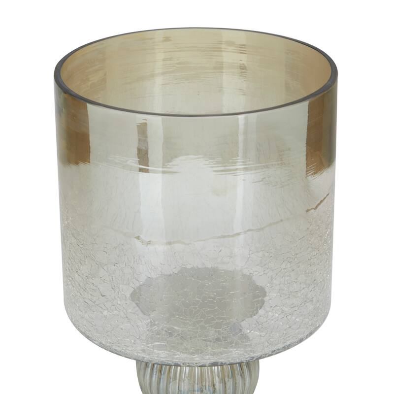 Glass Traditional Hurricane Lamp 11 x 6 x 6