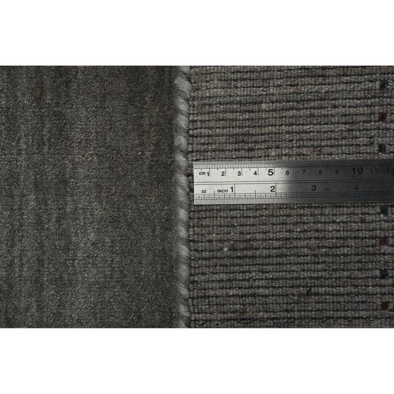 Tribal Gray Gabbeh Oriental Accent Rug Geometric Tribal Carpet - 5' 9'' X 3' 11''