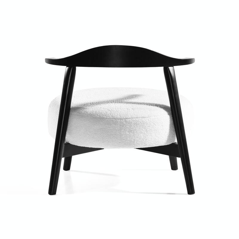 Modern Accent Chair - Natural Birch, All-Day Comfort