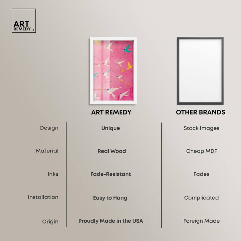 Soaring Sorbet Shadowbox by Art Remedy