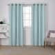 Porch & Den Boosalis Sateen Twill Blackout Curtain Panel Pair - 52" w x 96" l - Seafoam