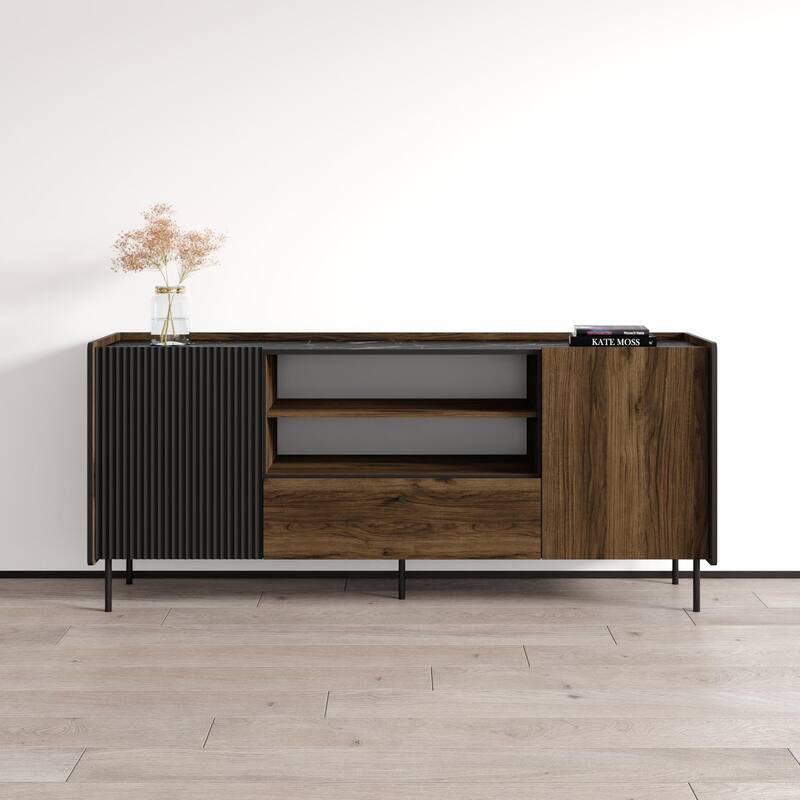 Brandy 180 Sideboard - Walnut/Black