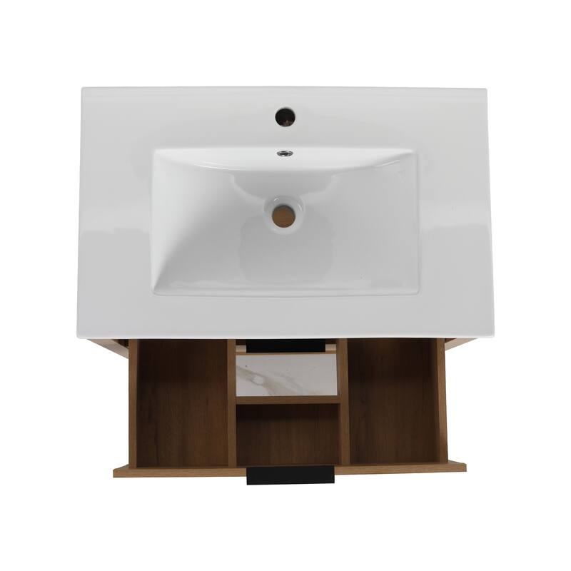 GDFStudio - Everett Modern Freestanding Bathroom Vanity with Dual Soft-Close Drawers
