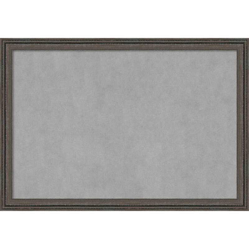Amanti Art Upcycled Brown Grey Framed Magnetic Board