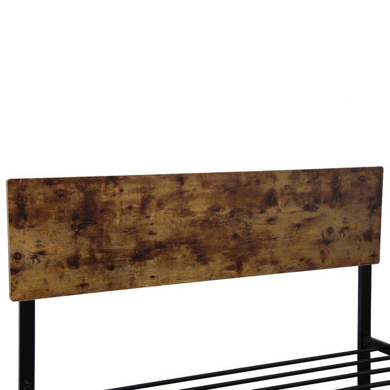 Twin Size Platform Bede with Heavy-Duty Steel Platform, 300lb Capacity (No Box Spring Needed)
