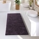 preview thumbnail 65 of 197, Hearth & Harbor Non-Slip Super Plush Chenille Bathroom Rugs Purple - Large