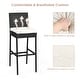 preview thumbnail 4 of 4, 7 PCS Outdoor Dining Set Patio Wicker Bar Table Set with Cushions