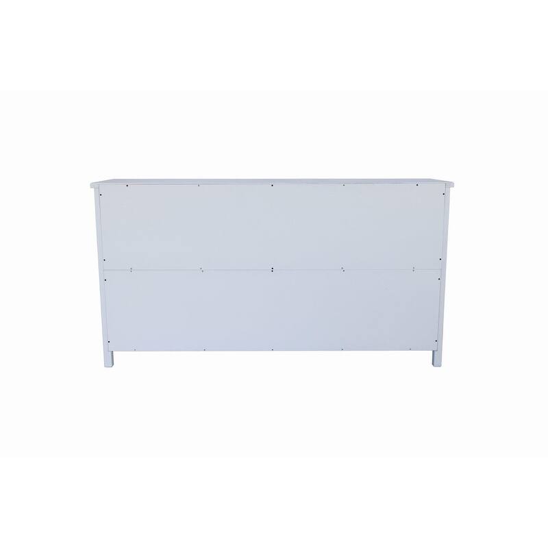 60" Wood Accent Cabinet with 4 Doors,Modern Buffet and Media Storage for Home or Office