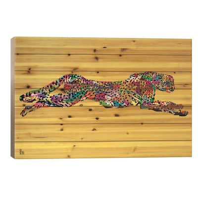 Cheetah Print On Wood by TECHNODROME1 - Multi-Color