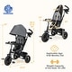 preview thumbnail 5 of 26, Gymax 4-in-1 Baby Tricycle Toddler Trike w/ Reversible Seat Canopy &
