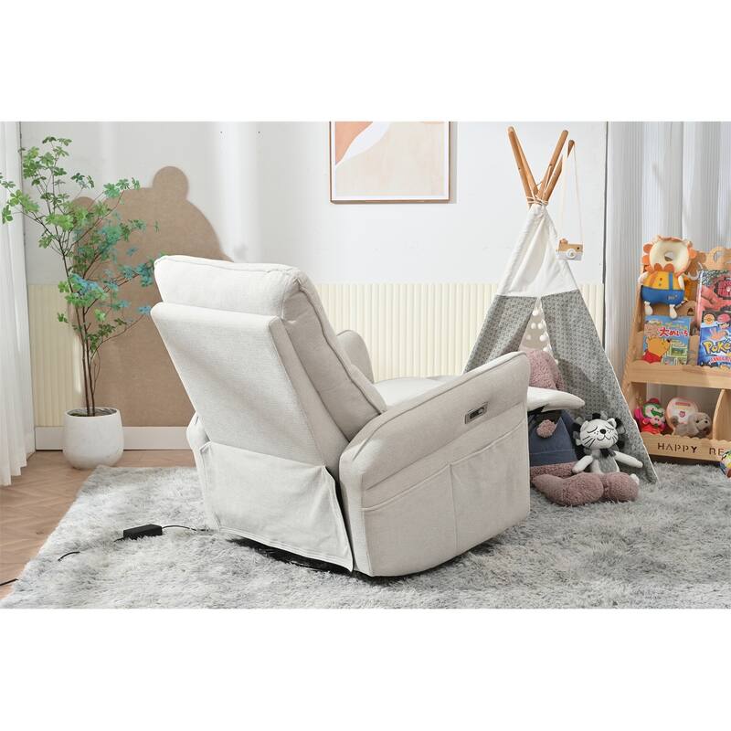 270° Power Swivel Rocker Recliner Chair for Adults, Swivel Rocking Recliner Chair,Electric Small Recliners for Small Spaces