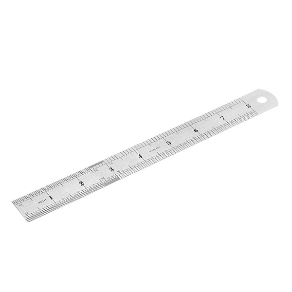 6" STAINLESS STEEL RULER STRAIGHT EDGE DOUBLE SIDED INCHES CM MM MEASURE LINE 
