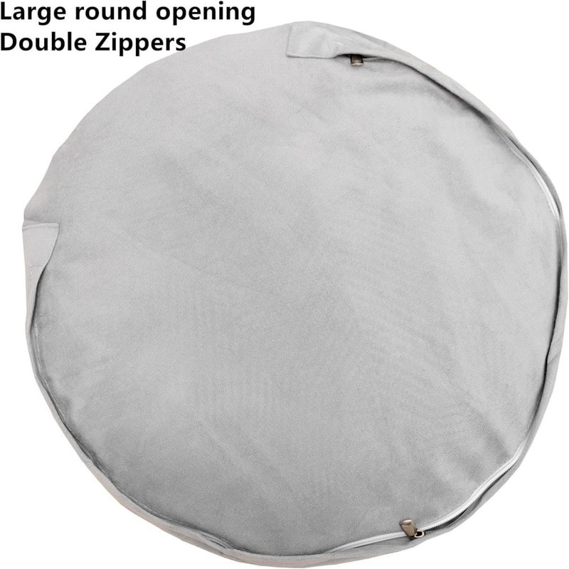 20x20x12 Inches Round Ottoman Pouf (NO Filler)