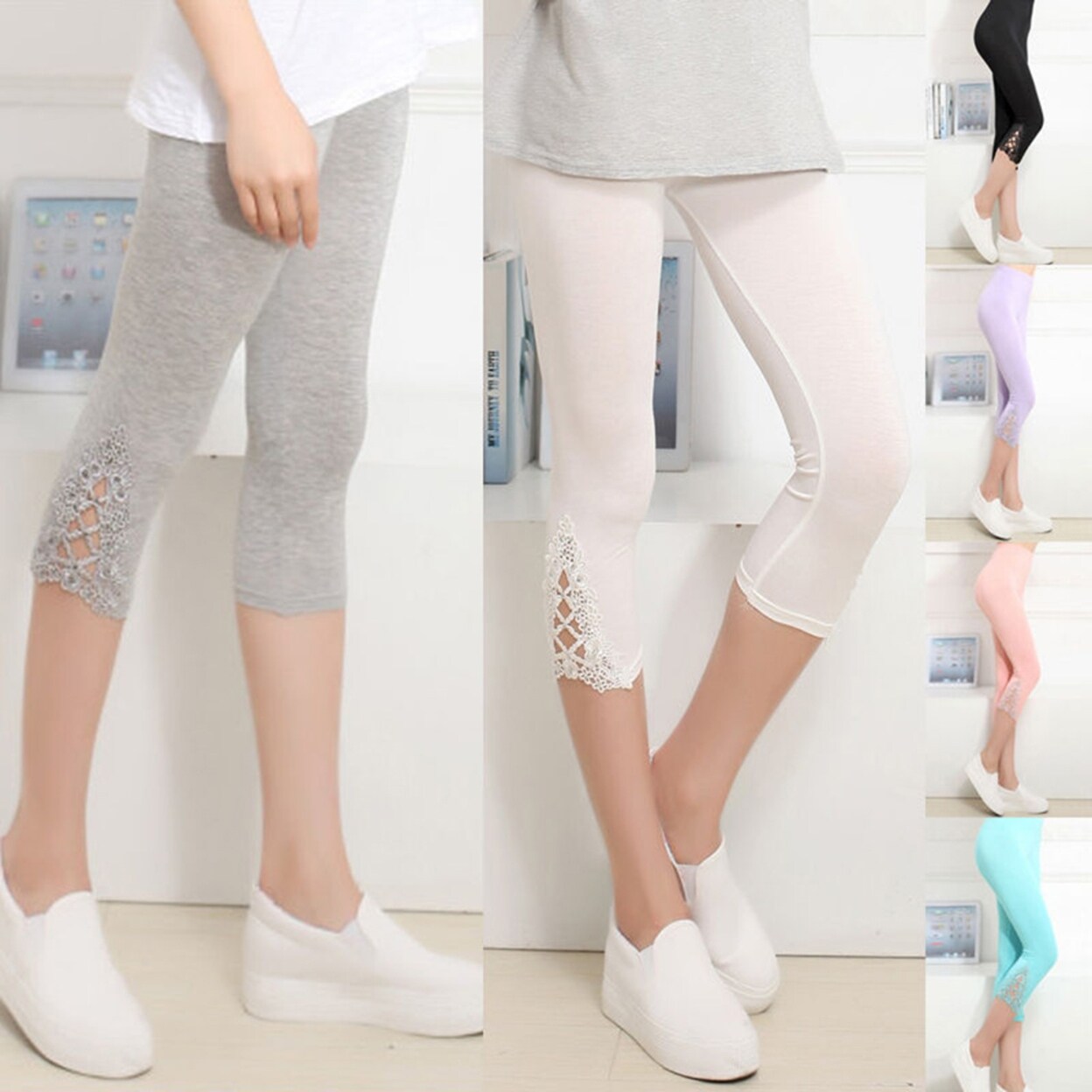 skinny stretch trousers