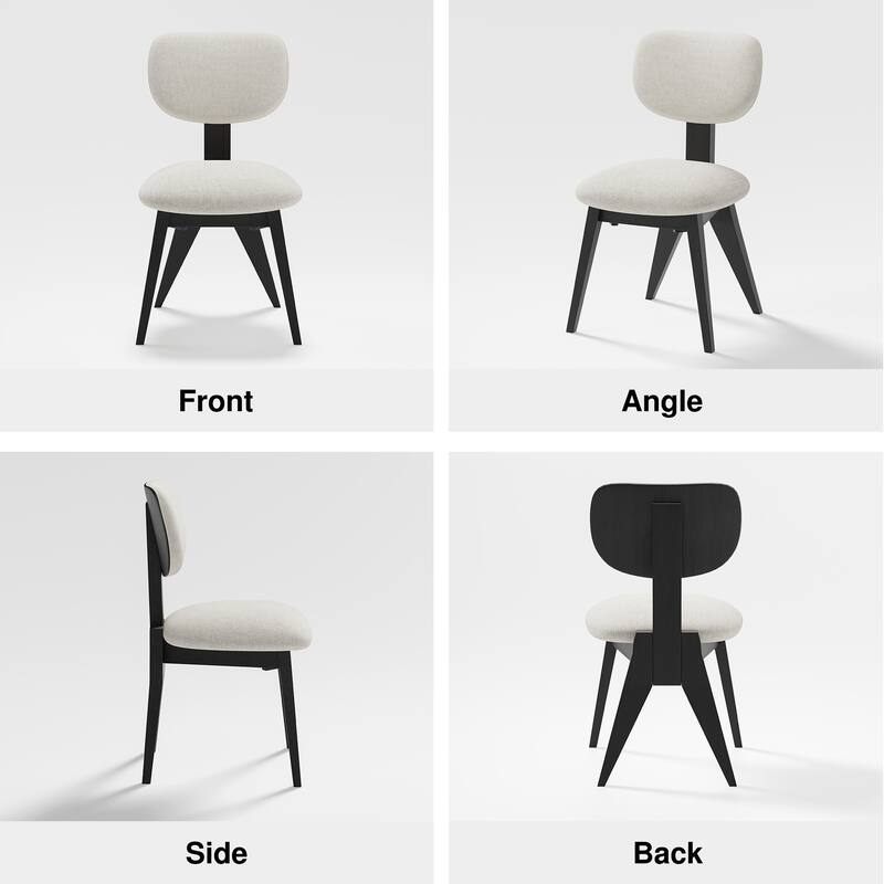 Lumioca Vivica Upholstered Modern Dining Chairs Set of 2