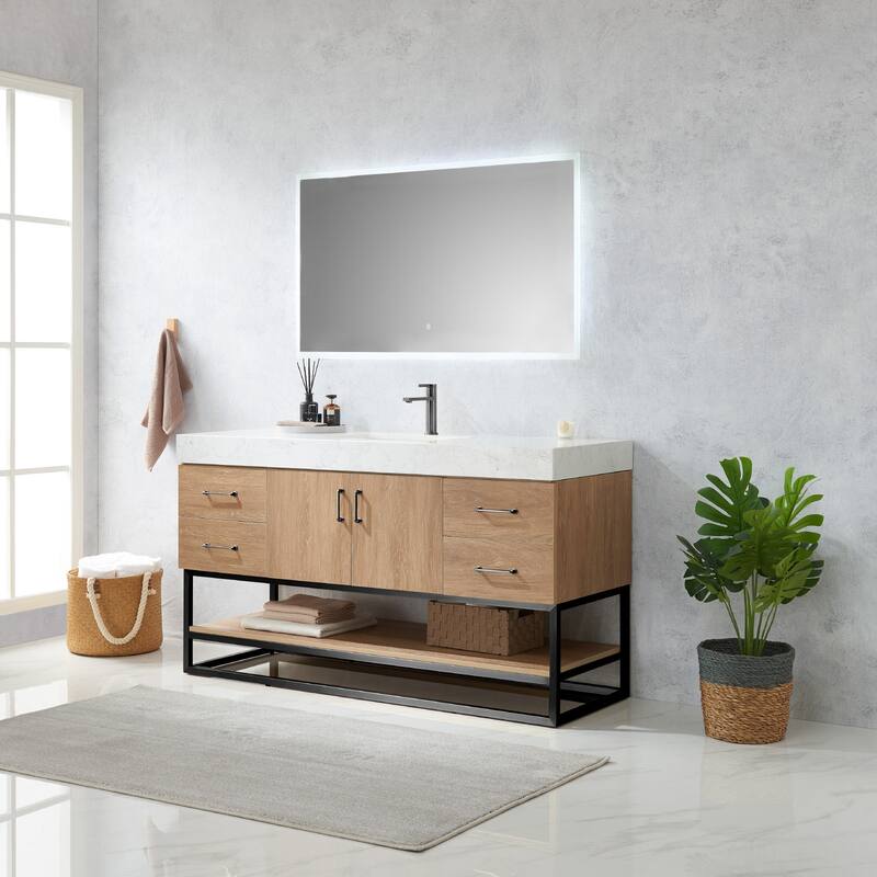 Miseno MV789060BS Alistair 60" Free Standing Single Basin Vanity Set